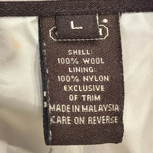 Coach Leatherware Pink Houndstooth Wool & Leather Trim Coat Size Large - Picture 11 of 15